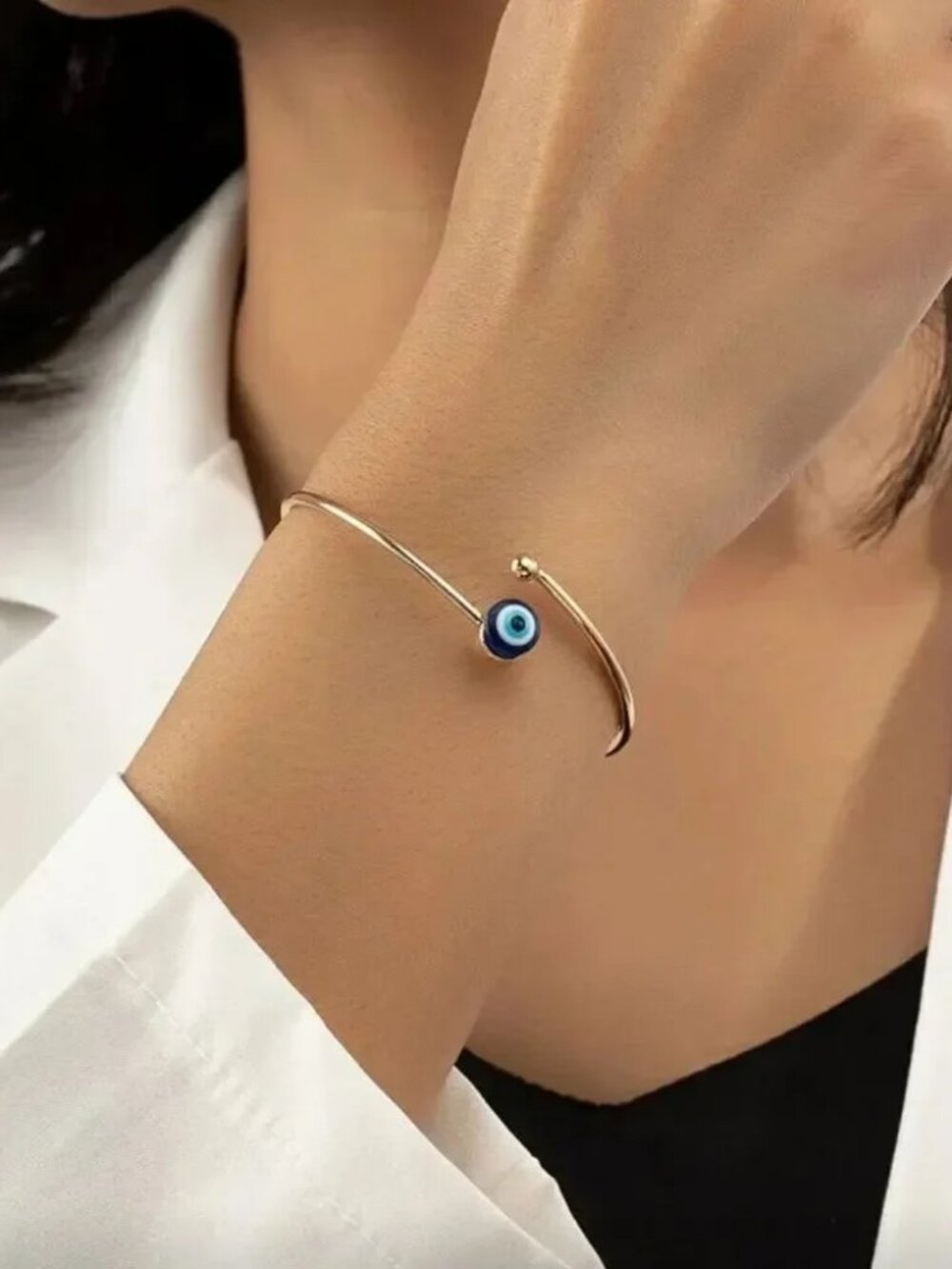 Elegant Gold Evil Eye Bracelet R266
